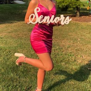 hot pink dillards dress size small